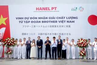 HANEL PT NHẬN GIẢI THƯỞNG CHẤT LƯỢNG TỪ TẬP ĐOÀN BROTHER